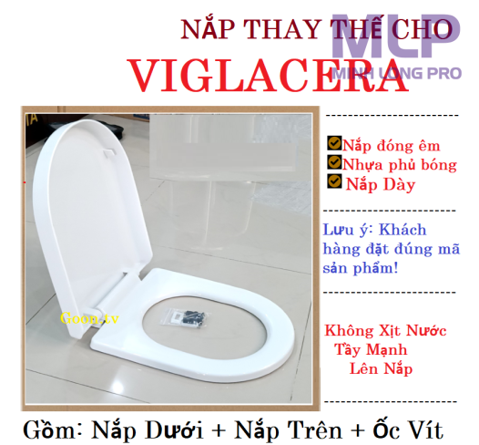 Nắp Viglacera V35-V41-V119 Chữ U